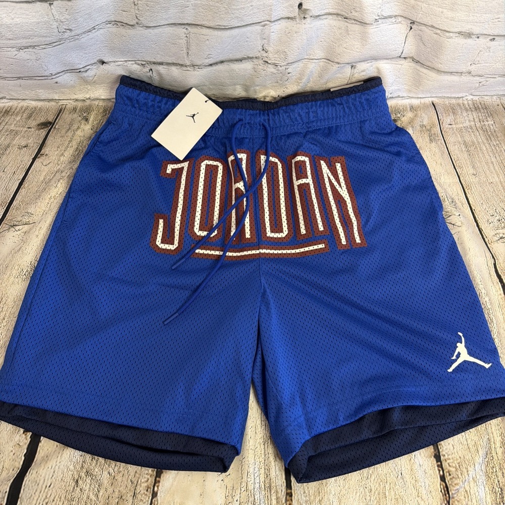 Nike Jordan Sport DNA HBR Shorts Blue With Logo Men's Size Medium DA7206-480